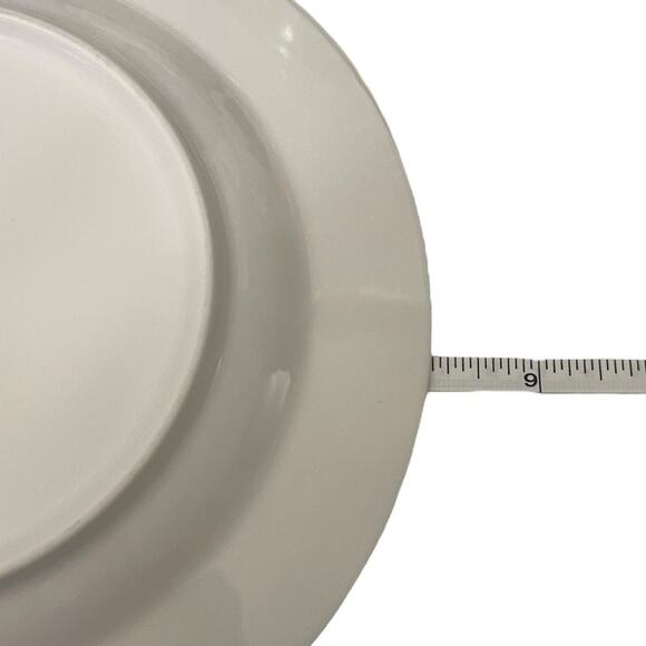 Anthropologie Salad Dessert Plates Floral Design Yellow 8" Set of 4 - Picture 4 of 9